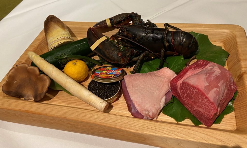 オーベルジュの食材（例）