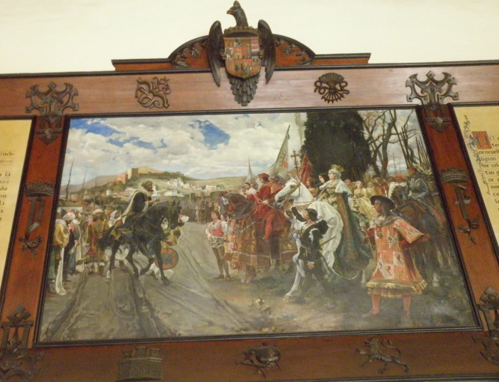 スペイン　グラナダ陥落の絵